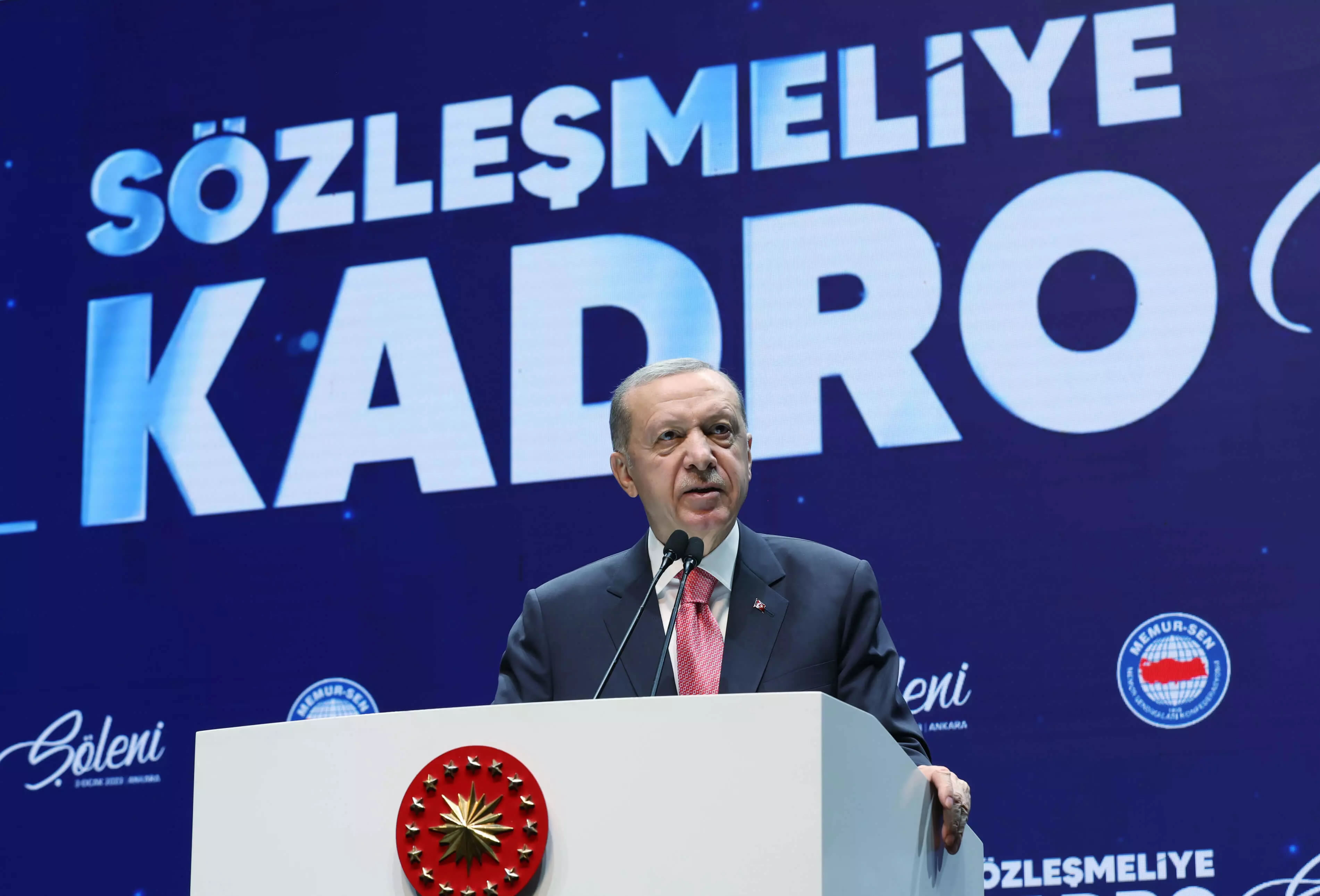 Cumhurbaşkanı Erdoğan, “Sözleşmeliye Kadro Şöleni Programı“nda konuştu